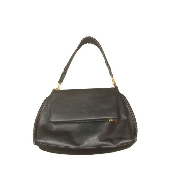 Black Vegan Leather Bag - Picture 1 of 11